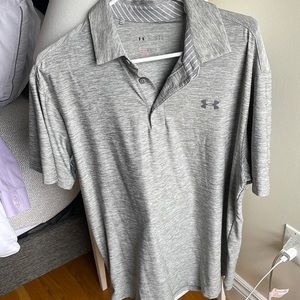 Gray UNder Armour Polo - large